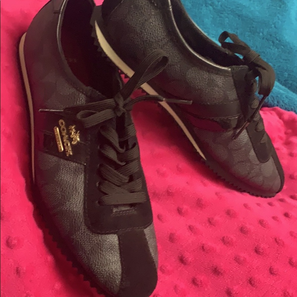 Coach “C” Signature Black Sneakers